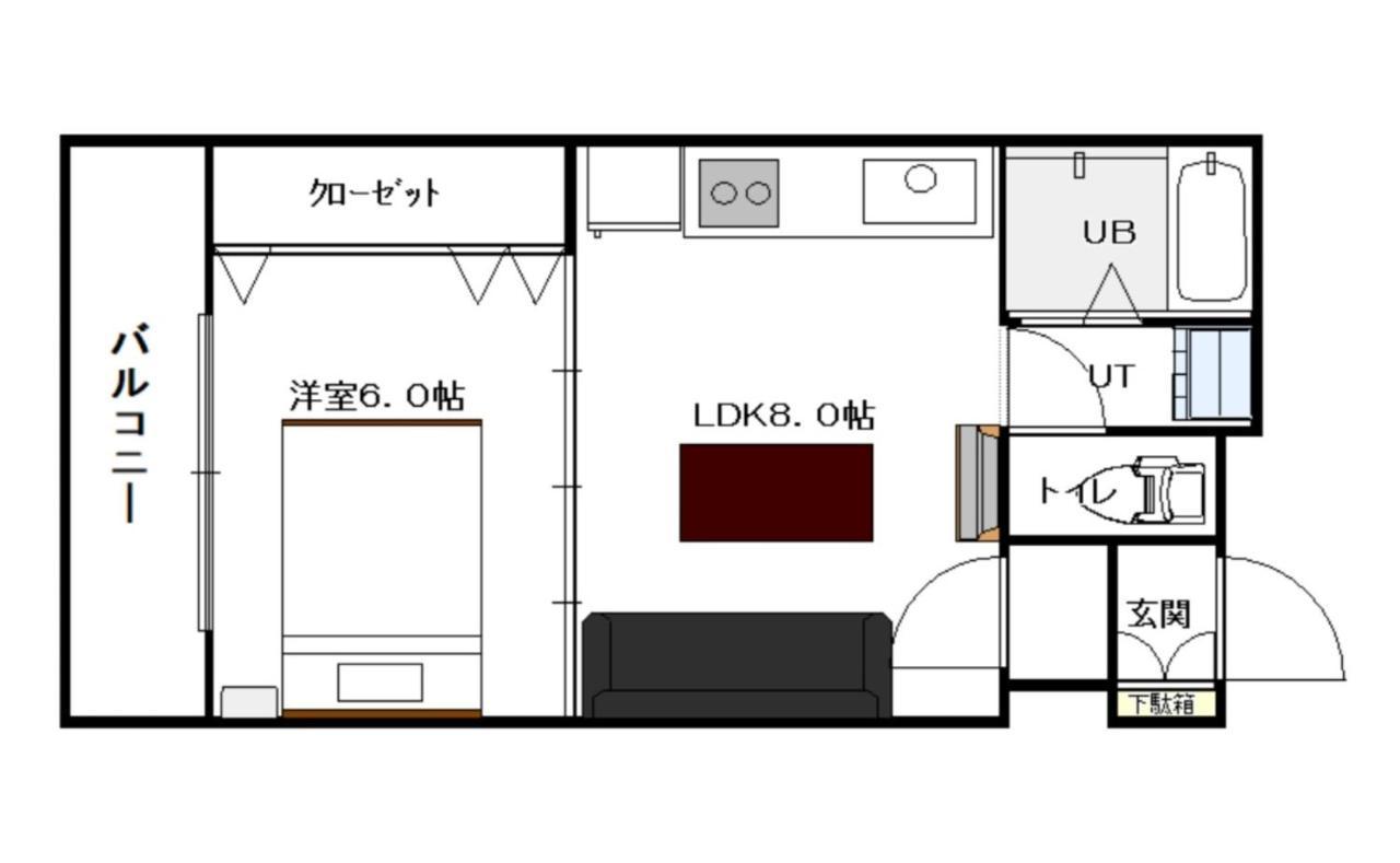 Appartement 新規open！サービスアパ―トメントsapporo中島公園302 *